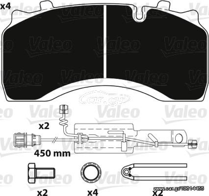 ΣΕΤ ΤΑΚΑΚΙΑ RENAULT MIDLUM 01- ΚΑΙΝ. VALEO 882224 RENAULT TRUCKS Midlum