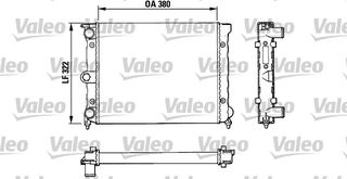 ΨΥΓΕΙΟ ΝΕΡΟΥ VW DERBY 83- ΚΑΙΝ. VALEO 883818 SEAT TERRA VW DERBY VW POLO