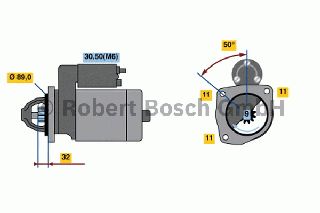 ΜΙΖΑ TRANSIT 1.6/2.0  -86 ΚΑΙΝ. BOSCH 0001108141 FORD TRANSIT