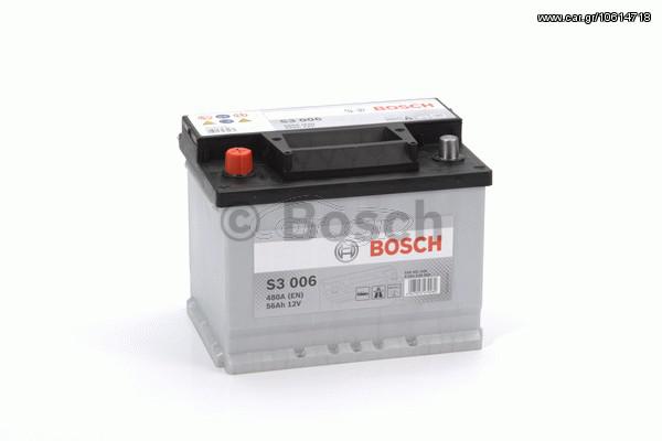 ΜΠΑΤΑΡΙΑ S3 56Αh/480A ΑΡ. ΚΑΙΝ. BOSCH 0092S30060 CHEVROLET CAMARO CHEVROLET CAPRICE CHEVROLET CAPTIVA CHEVROLET LACETTI CHEVROLET LUMINA CHEVROLET MALIBU CHEVROLET TRANS DAEWOO LANOS DAEWOO LEGANZA D