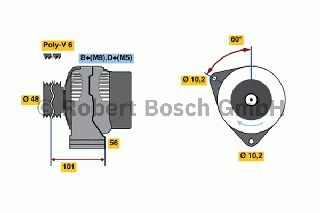 ΔΥΝΑΜΟ C/E CLASS W202/W210 ΚΑΙΝ. BOSCH 0123320044 MERCEDES-BENZ C-CLASS MERCEDES-BENZ CLK MERCEDES-BENZ E-CLASS