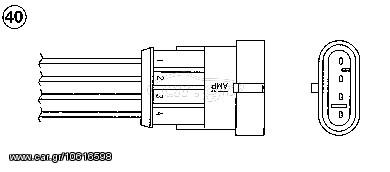 ΑΙΣΘΗΤΗΡΑΣ Λ A  145/146 96-01 ΚΑΙΝ. NGK 96997 ALFA ROMEO 146 ALFA ROMEO 156 ALFA ROMEO 166 ALFA ROMEO GTV ALFA ROMEO SPIDER