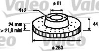 ΣΕΤ ΔΙΣΚΟΙ ΦΡΕΝ.MEGANE 1.4 98- ΚΑΙΝ. VALEO 186655 RENAULT CLIO RENAULT KANGOO RENAULT LAGUNA RENAULT MEGANE RENAULT SCENIC RENAULT TWINGO RENAULT WIND