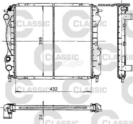 ΨΥΓ.ΝΕΡΟΥ CLASSIC CLIO 90-98 ΚΑΙΝ. VALEO 230181 RENAULT CLIO RENAULT RAPID