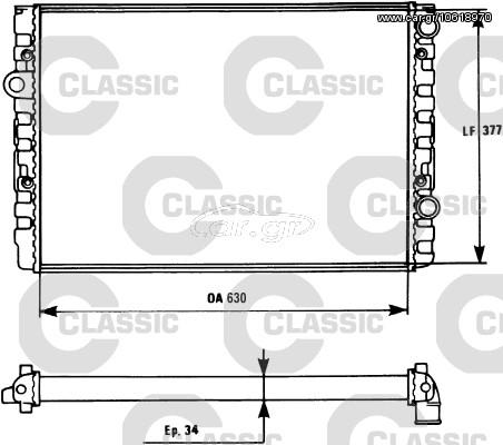 ΨΥΓ.ΝΕΡΟΥ CLASSIC GOLF 1.9TDI ΚΑΙΝ. VALEO 231127 VW GOLF VW VENTO