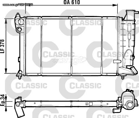 ΨΥΓ.ΝΕΡΟΥ CLASSIC CITR.ZX 1.9D ΚΑΙΝ. VALEO 231176 CITROEN ZX PEUGEOT 106 PEUGEOT 306