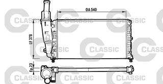 ΨΥΓ.ΝΕΡΟΥ CLASSIC PUNTO 93-99 ΚΑΙΝ. VALEO 231562 FIAT PUNTO LANCIA Y