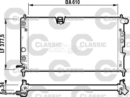 ΨΥΓ.ΝΕΡΟΥ CLASSIC VECTRA 95- ΚΑΙΝ. VALEO 231847 OPEL VECTRA