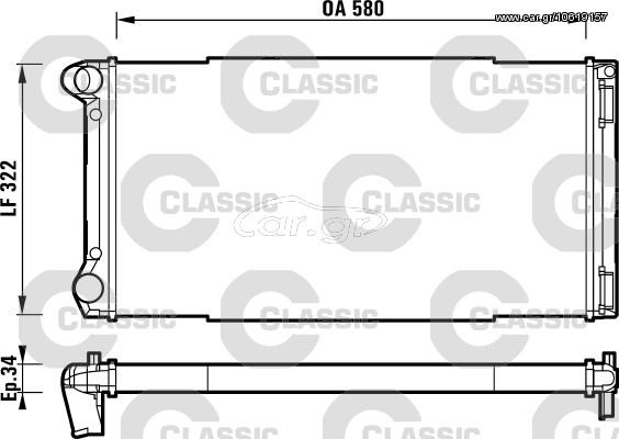 ΨΥΓ.ΝΕΡΟΥ CLASSIC PUNTO 1.8 99 ΚΑΙΝ. VALEO 232913 FIAT PUNTO