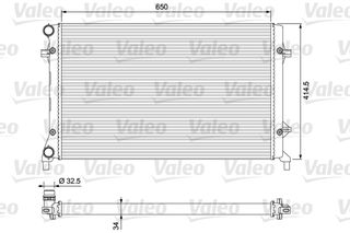 ΨΥΓΕΙΟ AUDI A3 03-08, VW GOLF ΚΑΙΝ. VALEO 234335 AUDI A3 SEAT ALTEA SEAT TOLEDO SKODA OCTAVIA VW CADDY VW EOS VW GOLF VW JETTA VW PASSAT VW TOURAN