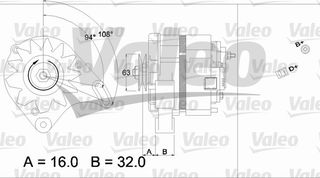 ΑΛΤΕΡΝ.FIAT PANDA,LANCIA Y10 ΚΑΙΝ. VALEO 436230 AUTOBIANCHI Y10 FIAT PANDA FIAT TIPO FIAT UNO LANCIA Y10