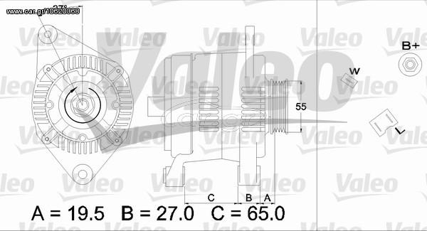 ΑΛΤΕΝΕΙΤΟΡ Α11VI154 TWINGO ΚΑΙΝ. VALEO 436447 RENAULT TWINGO