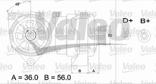 ΑΛΤΕΡΝΕΙΤΟΡ 97Α 14V P306/406 ΚΑΙΝ. VALEO 436654 CITROEN BERLINGO CITROEN EVASION CITROEN JUMPER CITROEN XANTIA CITROEN XM CITROEN XSARA CITROEN ZX FIAT ULYSSE LANCIA ZETA PEUGEOT 306 PEUGEOT 406 PEUG