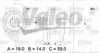 ΑΛΤΕΡΝ. 120A  14V LAGUNA 1.8,2 ΚΑΙΝ. VALEO 437361 RENAULT LAGUNA