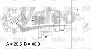 ΑΛΤΕΡΝ. 75A 14V CLIO II  01- ΚΑΙΝ. VALEO 437393 DACIA LOGAN DACIA SANDERO NISSAN KUBISTAR RENAULT CLIO RENAULT KANGOO RENAULT LAGUNA RENAULT LOGAN RENAULT MEGANE RENAULT SCENIC RENAULT THALIA
