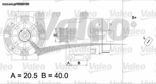 ΑΛΤΕΡΝ. 75A 14V CLIO II  01- ΚΑΙΝ. VALEO 437393 DACIA LOGAN DACIA SANDERO NISSAN KUBISTAR RENAULT CLIO RENAULT KANGOO RENAULT LAGUNA RENAULT LOGAN RENAULT MEGANE RENAULT SCENIC RENAULT THALIA