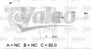 ΑΛΤΕΡΝ. AUDI A4 1.6 120A 95-00 ΚΑΙΝ. VALEO 437493 AUDI A4 AUDI A6 VW PASSAT