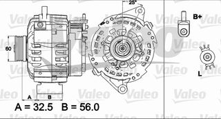 ΑΛΤΕΡΝ. COROLLA 1.3 95-97 ΚΑΙΝ. VALEO 437509 TOYOTA COROLLA TOYOTA PASEO