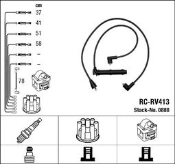 ΜΠΟΥΖΟΚ.ROVER 214/414 1.4 90- ΚΑΙΝ. NGK 0888 FORD SIERRA ROVER 100 ROVER 200 ROVER 400 ROVER CABRIOLET