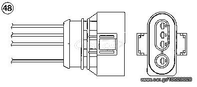 ΑΙΣΘΗΤ.Λ AUDI A4 2.4 97-00 ΚΑΙΝ. NGK 1620 AUDI A4 AUDI A6 AUDI A8 AUDI ALLROAD SKODA SUPERB VW PASSAT