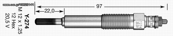 ΠΡΟΘΕΡΜΑΝΣΗ Y274 ΚΑΙΝ. NGK 2165