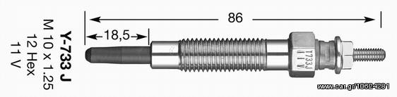 ΠΡΟΘΕΡ.Y733J MITS.L200/300 97- ΚΑΙΝ. NGK 6592 MITSUBISHI L200 MITSUBISHI L300 MITSUBISHI PAJERO