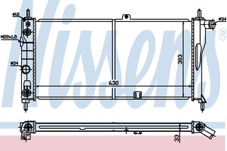 ΨΥΓΕΙΟ  KADETT E 1,6-1,8 S 84- ΚΑΙΝ. NISSENS 632751 OPEL KADETT