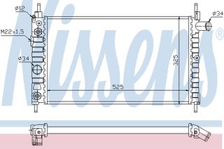 ΨΥΓΕΙΟ  KADETT 1,3-1,6 AT. 90- ΚΑΙΝ. NISSENS 63282 OPEL KADETT