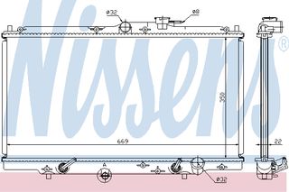 ΨΥΓΕΙΟ ACCORD 2,0-2,3 AT. 93- ΚΑΙΝ. NISSENS 633141 HONDA ACCORD HONDA PRELUDE