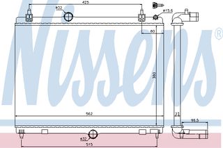 ΨΥΓΕΙΟ PEUG 508 1.6 HDI 11- ΚΑΙΝ. NISSENS 636009 CITROEN C5 PEUGEOT 508