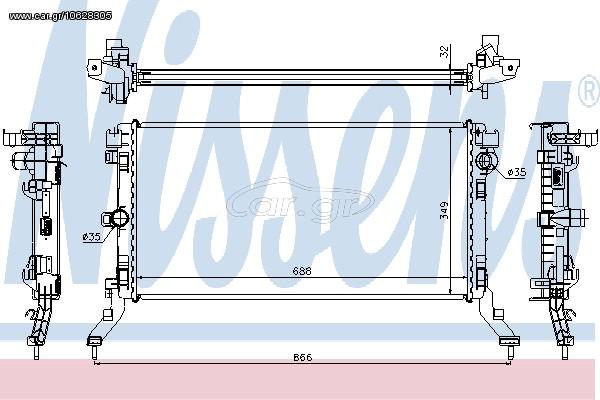 ΨΥΓΕΙΟ REN LAGUN 2.0 170HP 07- ΚΑΙΝ. NISSENS 637603 RENAULT LAGUNA RENAULT LATITUDE