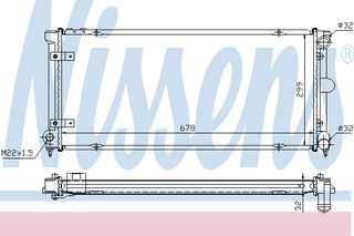 ΨΥΓΕΙΟ SEAT TOLEDO DIESEL 91- ΚΑΙΝ. NISSENS 640041 SEAT TOLEDO