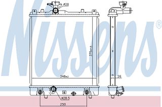 ΨΥΓ ΝΕΡ.IGNIS 1.3i AUT 00- ΚΑΙΝ. NISSENS 641763 SUZUKI IGNIS SUZUKI WAGON