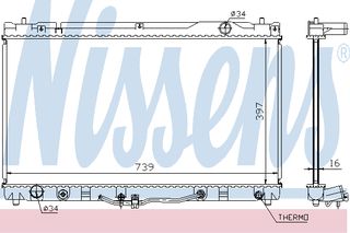 ΨΥΓΕΙΟ TO CAMRY 3,0M/T-A/T 01- ΚΑΙΝ. NISSENS 64633 TOYOTA CAMRY