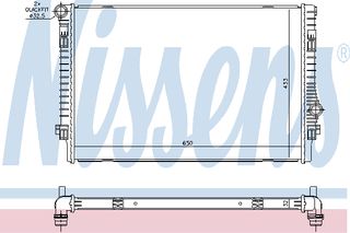 ΨΥΓΕΙΟ  GOLF VII 1.8 TSI 12- ΚΑΙΝ. NISSENS 65302 AUDI A3 AUDI TT SEAT LEON SKODA OCTAVIA SKODA SUPERB VW GOLF VW PASSAT