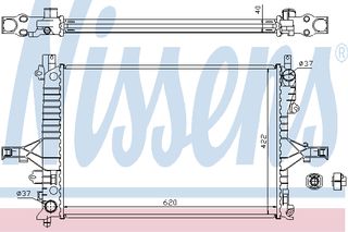 ΨΥΓΕΙΟ VOLVO S 80 5 CYL T 99- ΚΑΙΝ. NISSENS 65557A VOLVO S60 VOLVO S80 VOLVO V70 VOLVO XC70