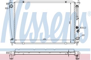 ΨΥΓΕΙΟ HYU H-1 2,5 TD AT.  97- ΚΑΙΝ. NISSENS 67040 HYUNDAI H-1