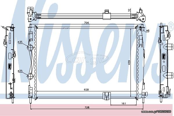 ΨΥΓΕΙΟ NISS QASHQAI 2.0D 07- ΚΑΙΝ. NISSENS 67361 NISSAN QASHQAI