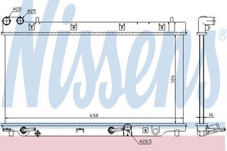 ΨΥΓΕΙΟ HONDA JAZZ 1.2-1,4 03- ΚΑΙΝ. NISSENS 68098 HONDA JAZZ