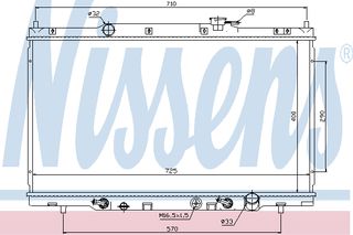 ΨΥΓΕΙΟ HONDA CR-V 2,4 AT 03- ΚΑΙΝ. NISSENS 68106 HONDA CR-V