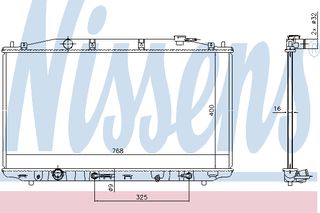 ΨΥΓ ΝΕΡ.HONDA ACCORD 2.4 08- ΚΑΙΝ. NISSENS 68138 HONDA ACCORD