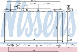 ΨΥΓ ΝΕΡ.HONDA CR-V  06- ΚΑΙΝ. NISSENS 681404 HONDA CR-V