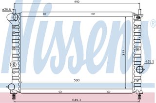 ΨΥΓΕΙΟ LANCI LYBRA 1,9 JTD 99- ΚΑΙΝ. NISSENS 68803 LANCIA LYBRA