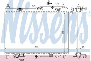 ΨΥΓ.ΝΕΡ FORD FIESTA 1.4D-1.6D ΚΑΙΝ. NISSENS 69233 FORD B-MAX FORD ECOSPORT FORD FIESTA FORD TOURNEO FORD TRANSIT