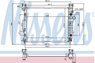 ΨΥΓΕΙΟ DODGE DAKOTA, 00-04 ΚΑΙΝ. NISSENS 69451