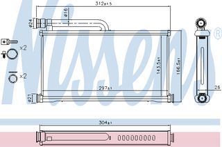 ΨΥΓ ΚΑΛΟΡ.AUDI A6  04- ΚΑΙΝ. NISSENS 70233 AUDI A6