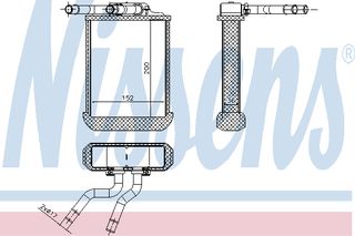 ΨΥΓ ΚΑΛΟΡ.MERCEDES ML W163 98- ΚΑΙΝ. NISSENS 72045 MERCEDES-BENZ M-CLASS