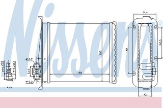 ΨΥΓ ΚΑΛΟΡ.VOLVO 850 94- ΚΑΙΝ. NISSENS 73640 VOLVO 850 VOLVO C70 VOLVO S70 VOLVO V70