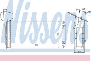 ΨΥΓ ΚΑΛΟΡ. TRANSPORTER II 90- ΚΑΙΝ. NISSENS 73965 VW TRANSPORTER