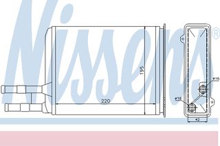 ΨΥΓ ΚΑΛΟΡ.P BOXER 2,0-2,5D 94- ΚΑΙΝ. NISSENS 73984 CITROEN JUMPER FIAT DUCATO PEUGEOT BOXER